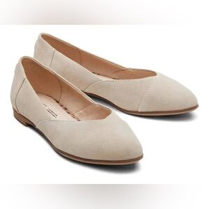 TOMS Jutti Neat Suede Flat in Sahara Brown